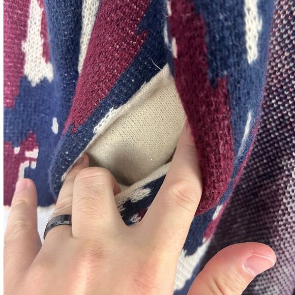 KNOX ROSE Women's M Southwestern Open Chunky Pocketed Duster Longline Cardigan - Picture 4 of 10